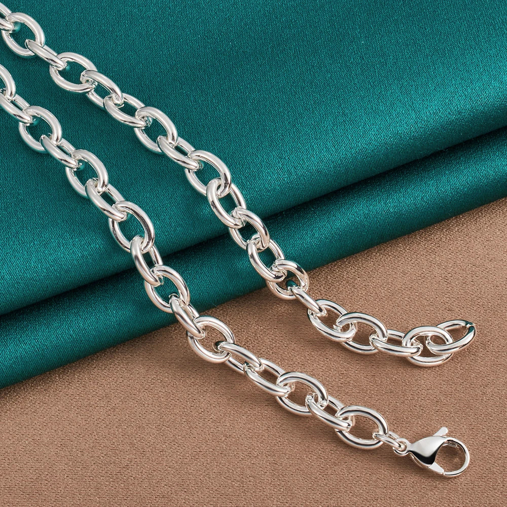 DOTEFFIL 925 Sterling Silver Star Pendant 18 Inch Chain Necklace For Woman Wedding Engagement Fashion Jewelry