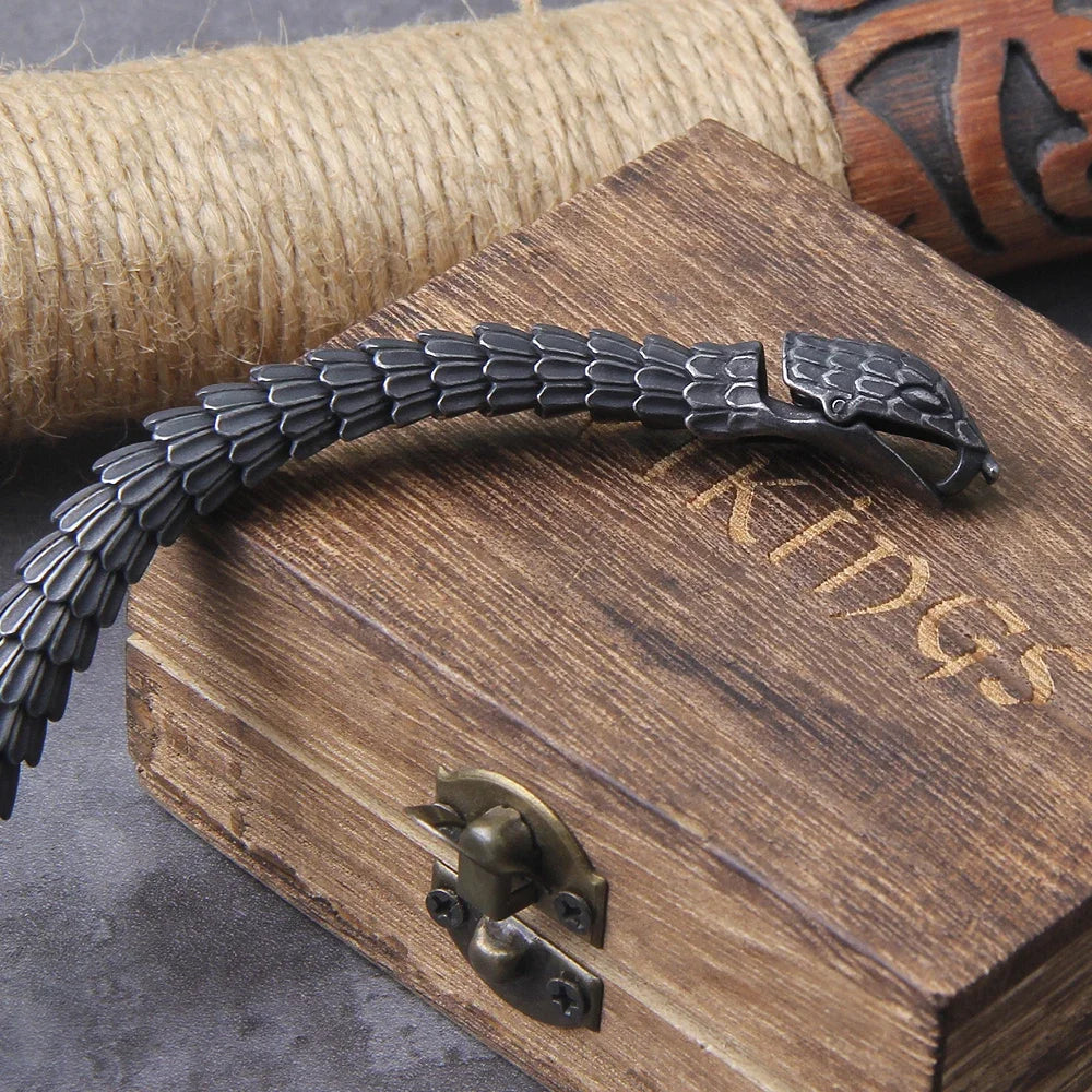 316L Stainless Steel Black Snake Chain Bracelet for Men