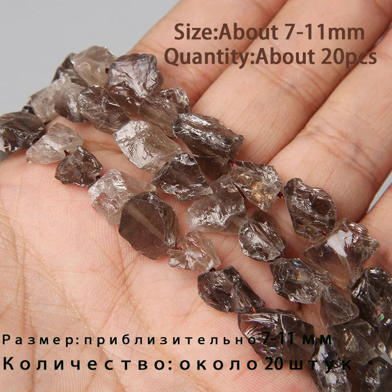 7.5" Natural Irregular Rough Stone Beads Raw Rock Lapis Quartzs Nuggets For Jewelry Making DIY Earrings Bracelet Supply 7-30mm