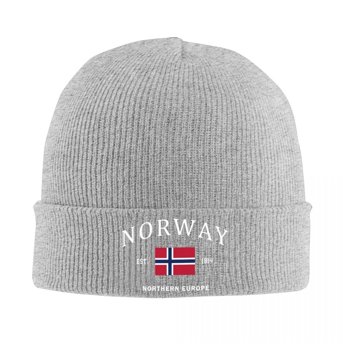Norway Flag Skullies Beanies Caps Unisex Winter Warm Knitting Hat Women Men Street Adult Norwegian Patriotic Pride Bonnet Hats