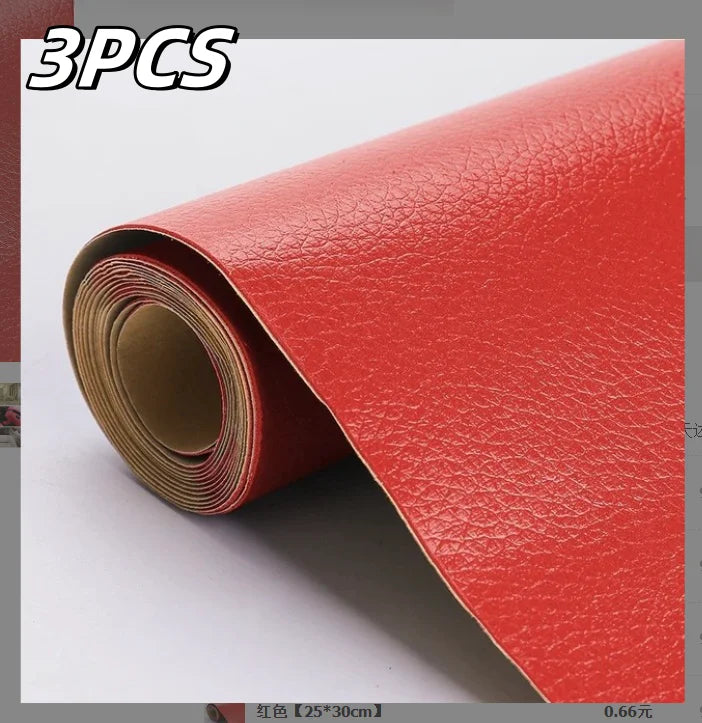 25x60CM Self Adhesive PU Leather Repair Patch Leather Patches for Furniture Car Seat Repair Leather Repair Tape Black