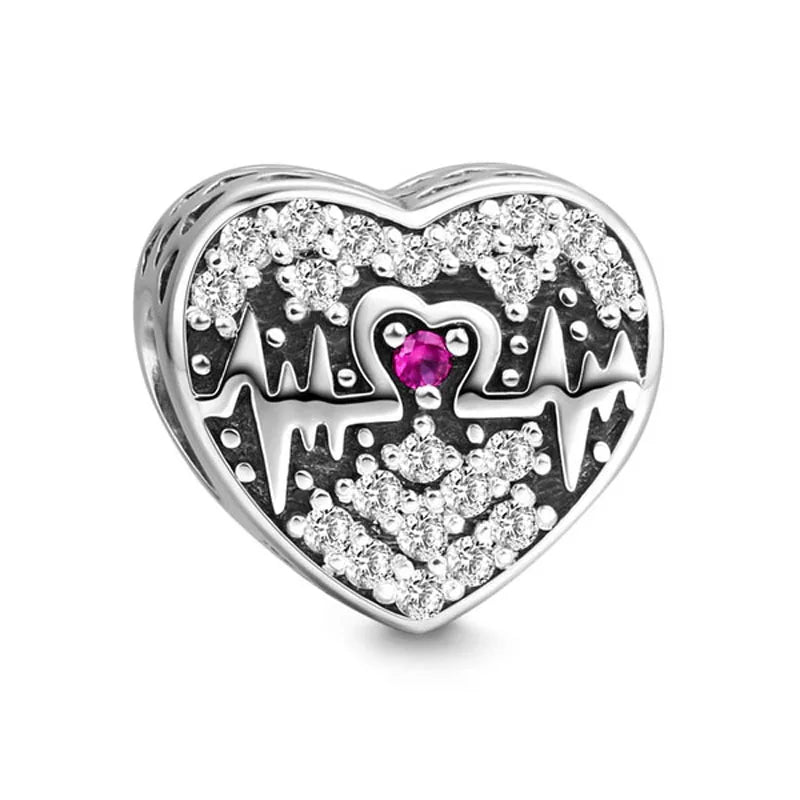 2025 Europe NEW 925 Sterling Silver Family Charm Dangle Pendant Bead Fit Women Original Bracelet Jewelry For Gift Mom Brother