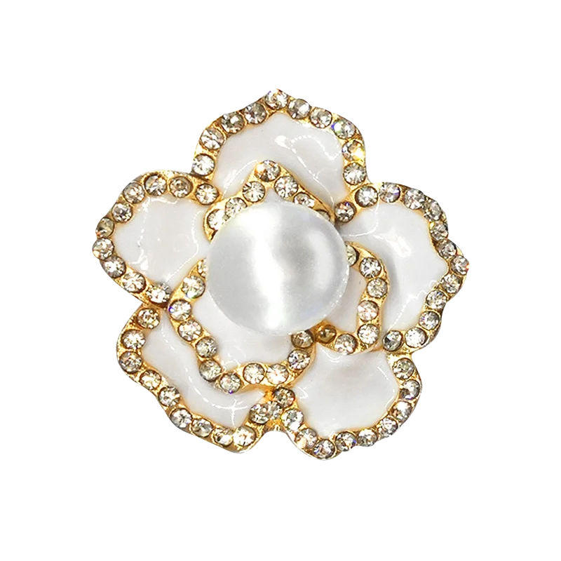 1pcs Metal Shoe Charms for Women Girls Flower Tulip Heart Butterfly Daisy Luxury Pearl Shoe Decorations Pins Sandal Accessories