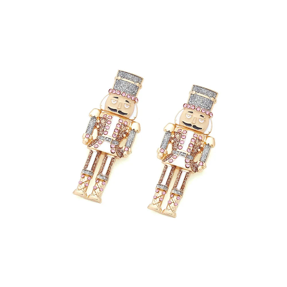 Personalized Creative Cute Nutcracker Soldier Earrings