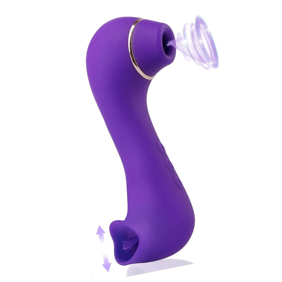 Double Stimulation Clitoral Sucking Vibrator  Clit Tongue G spot Massager Oral Nipple Vaginal Sex Toys for Women & Couples