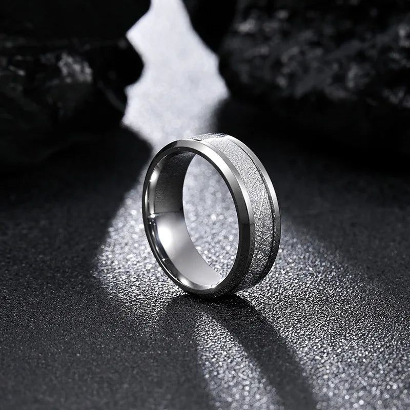 Stainless Steel Rime Ring For Men Women Gold Silver Black Color Unisex Gothic Accessories Trendy Not-fade Jewelry Unisex Gift