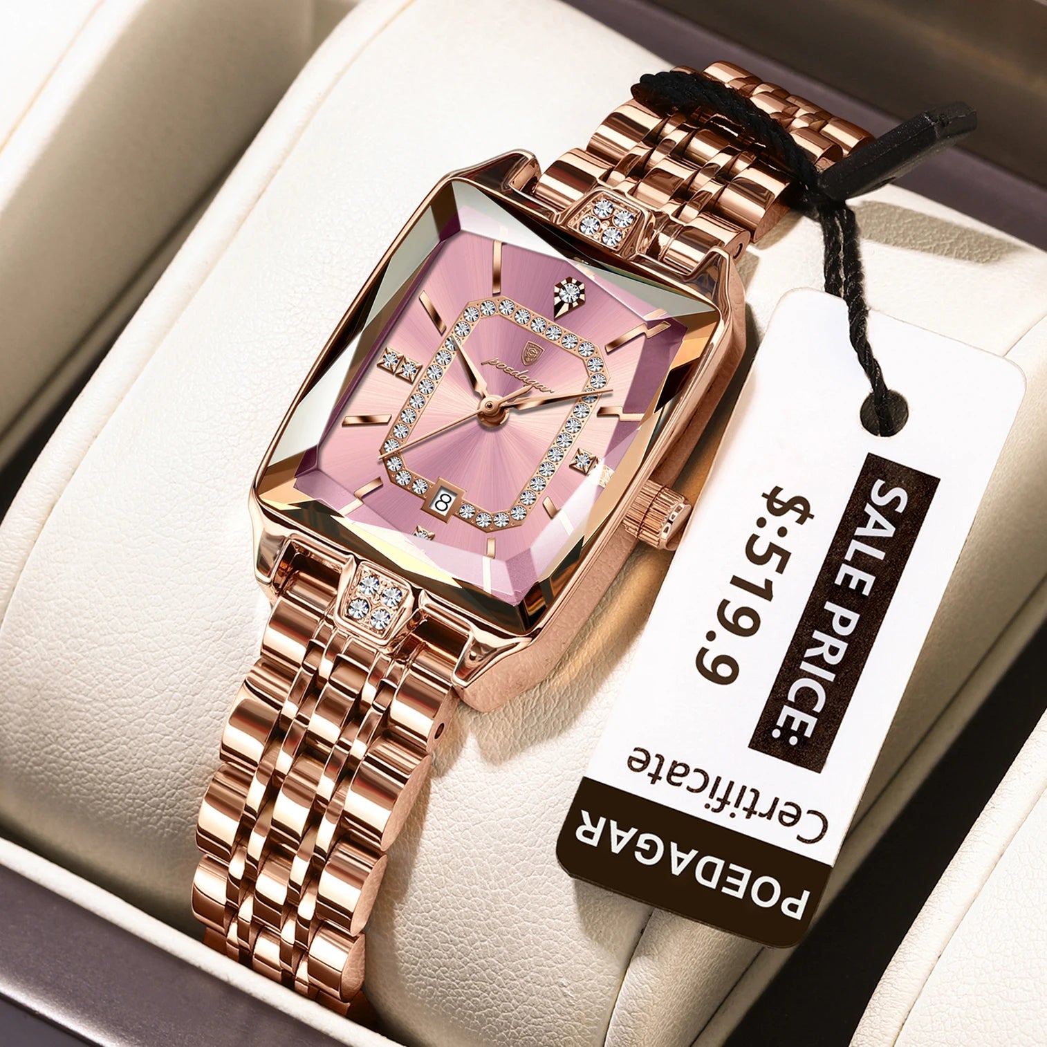 POEDAGAR Luxury Watch For Woman Waterproof Calendar High Quality Ladies Watch Stainless Steel Quartz Women's Watches Elegant+Box - Madeinsea©