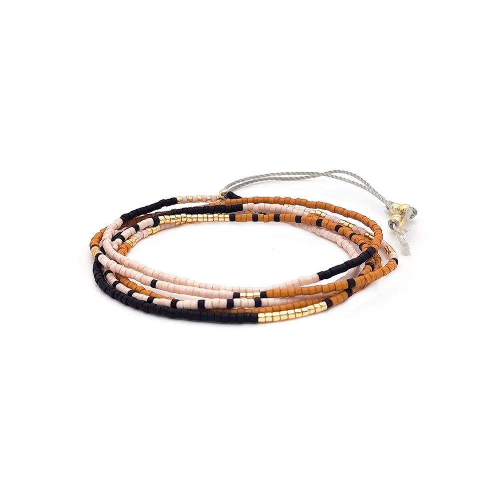 KKBEAD Miyuki Bracelet for Women Adjustable Stackable Boho Necklace Jewelry Multilayer Summer Beach Bracelet Gift for Anniversar