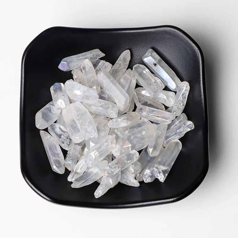 Natural Quartz Stick Beads Top Drilled Gradient Color Raw Loose Point Bead For Jewelry Making DIY Necklace Earrings Accessories