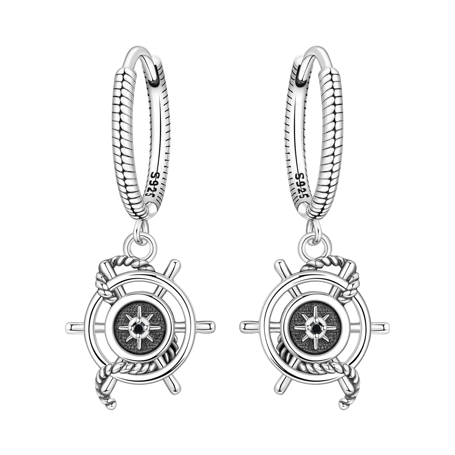 PANPOKI 925 Sterling Silver Dolphin Marine Animal Drop Earrings Women Earrings Charm Fashion Versatile Party Jewelry Gifts
