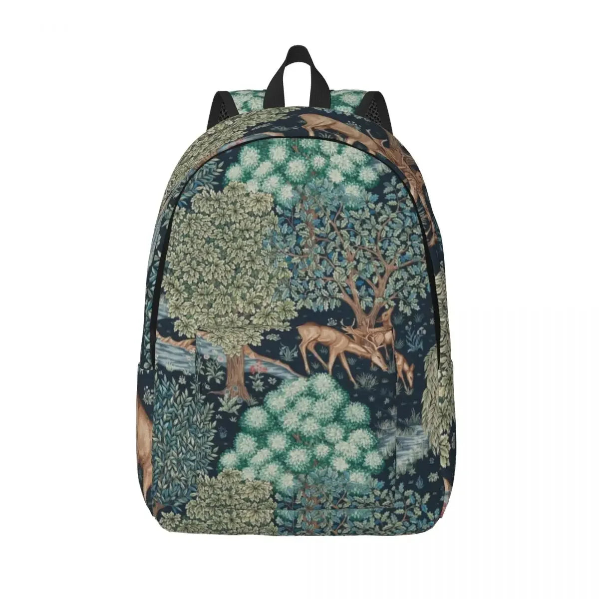 William Morris Art Canvas Backpacks for Women College School Students Bookbag Fits 15 Inch Laptop Floral Textile Pattern Bags