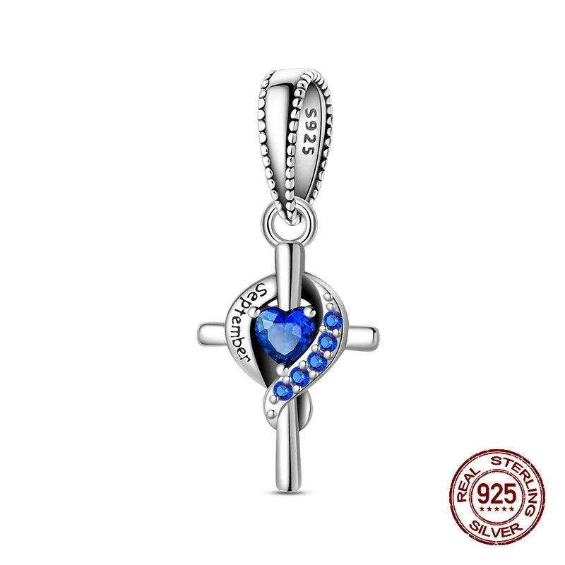 New 925 Sterling Silver Charms Beads Pendant From January To December Month Beads Fit Original Bracelet Charms Women Jewelry