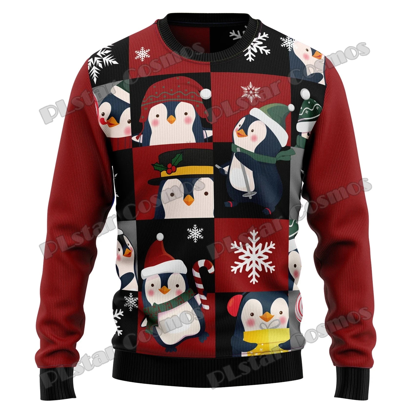 Funny Horse Christmas Graphic 3D Printed Fashion Men's Ugly Christmas Sweater Winter Unisex Casual Knit Pullover Sweater MYY15