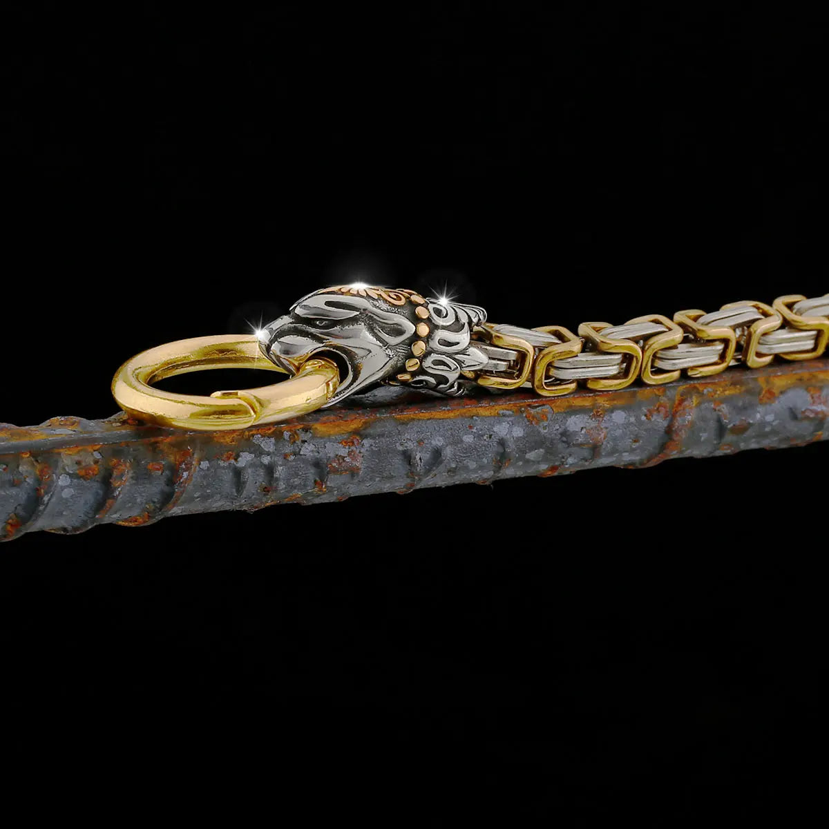 Stainless Steel Men's Retro Viking Bracelet