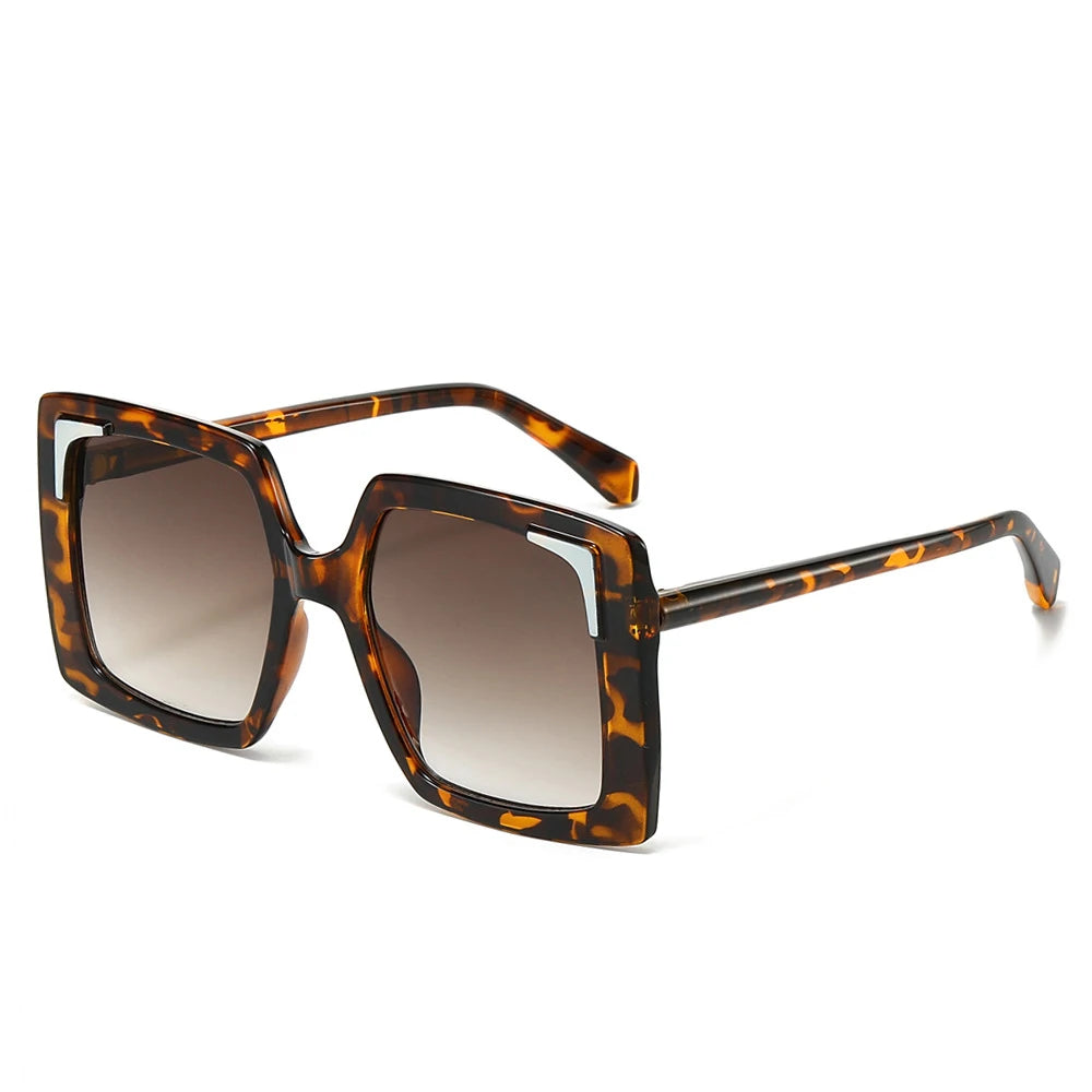 Oversized Square Sunglasses Women Big Frame 2025 Luxury Brand Fashion Sun Glasses For Ladies Retro Trendy Cateye Eyewear UV400