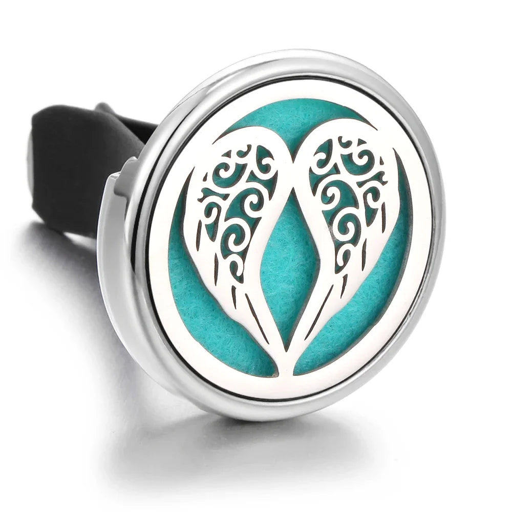 10PCS/LOT Wholesale Car Perfume Diffuser Car Clips Pendants Lockets Perfume Essential Oil Diffuser Aromatherapy Pendant Necklace