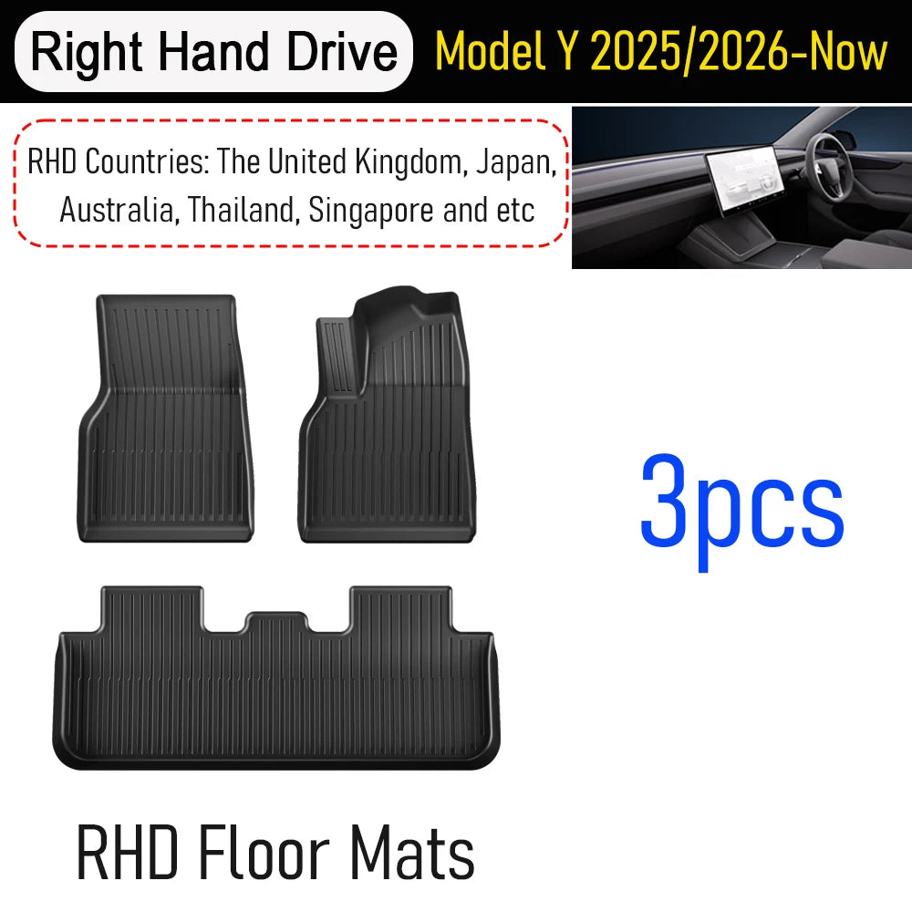 for Tesla Model Y Juniper 2025 2026 Car Floor Mats Cargo Liner Trunk Mats Backrest Kick Pads Protection Car Interior Accessories - Madeinsea©