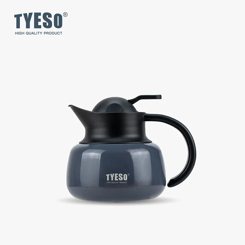 Tyeso Stainless Steel Tea Thermos Heat/Cold Retention Tea-Water Separation Infuser Large Capacity Teapots For Coffee Travel Gift