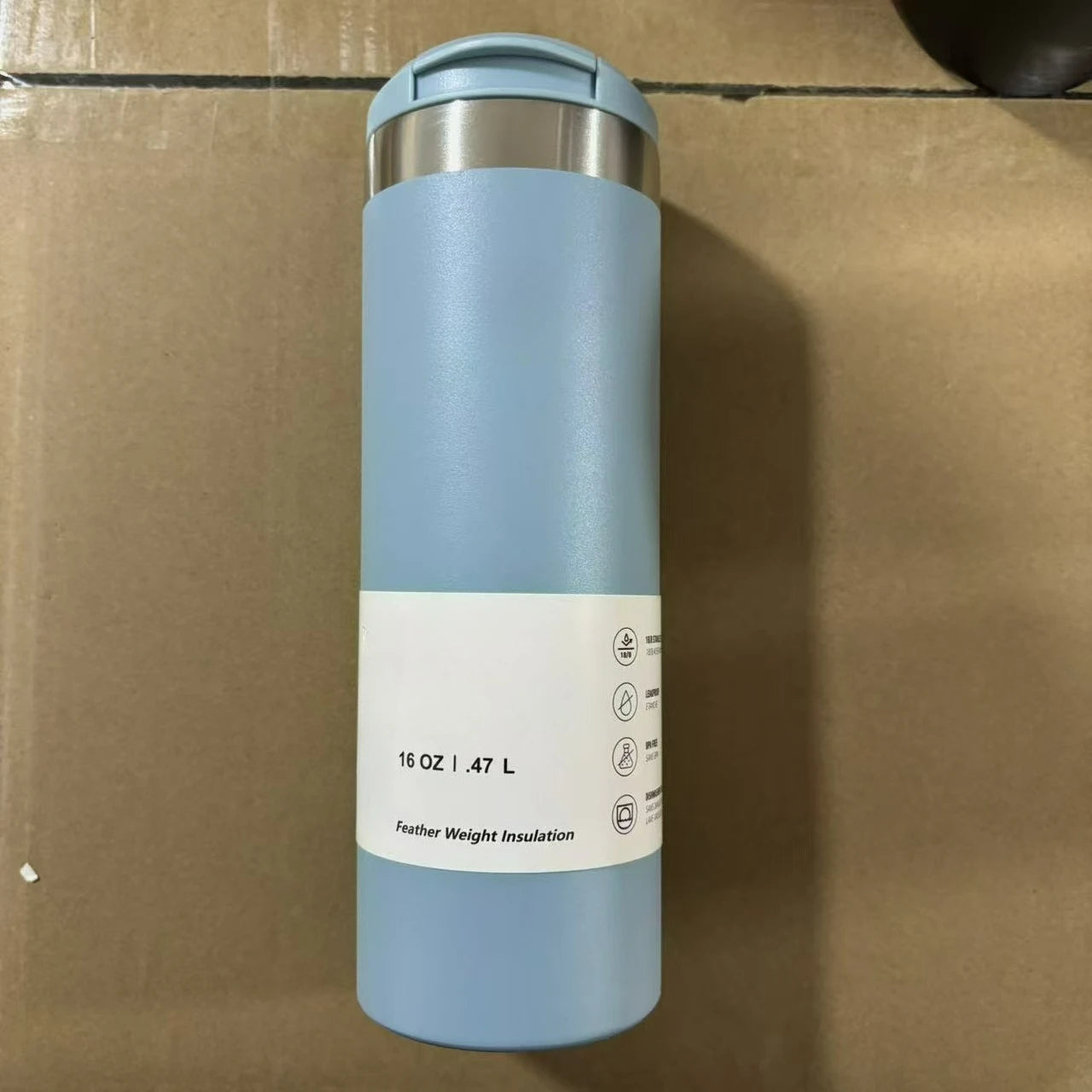 16 Oz Stainless Steel Vacuum Bottle Hot and Ice Cup Water Thermos Travel Mug Portable Car Cup New Arrivals Water Bottle