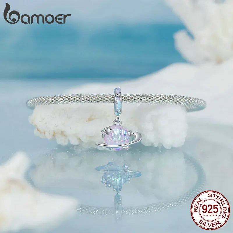 New Arrival 925 Sterling Silver Ocean Series Charms Beads, Jellyfish Starfish DIY Charm fit European Bracelets Gift - Madeinsea©