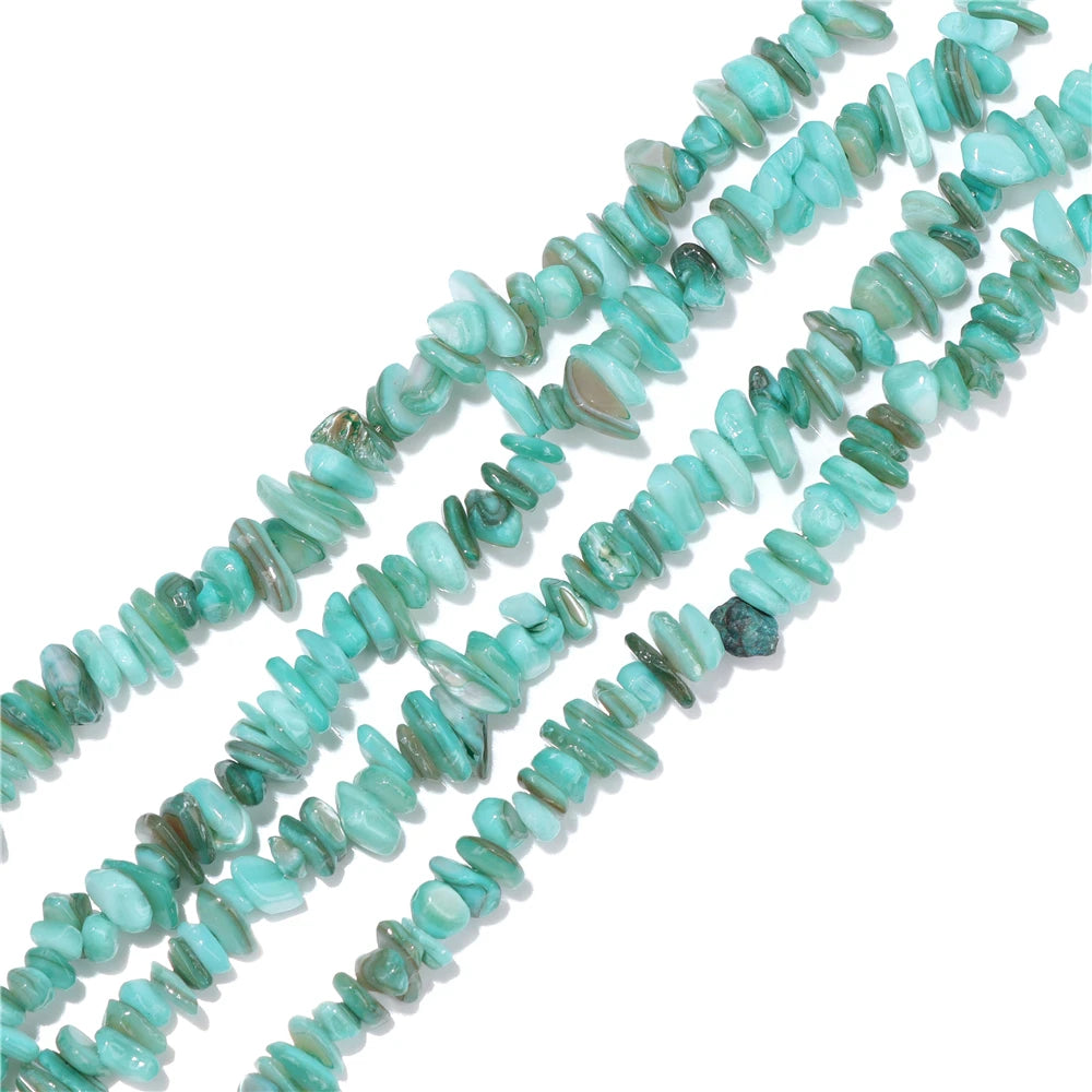 5-8mm Muticolor Shell Beads Natural Dyed Color Irregular Shape Loose Spacer Bead For Jewelry Making Necklace Bracelet DIY