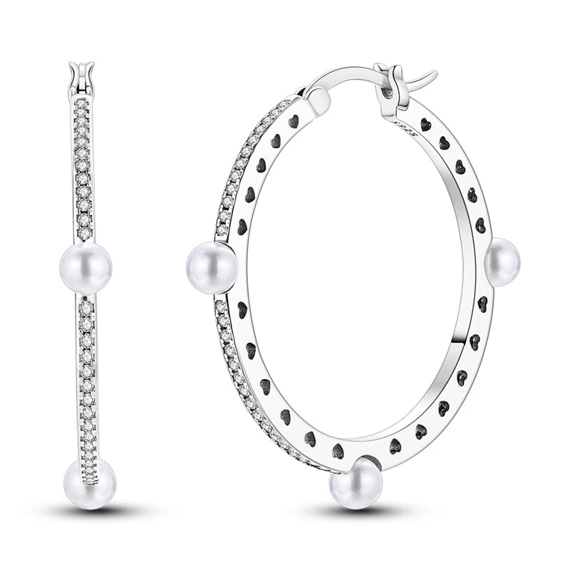2024 neue 925 Sterling Silber Hoop Ohrringe Blumen Zirkon Ohrringe Stud Für Frau Feine Geburtstag Hochzeit Partei Schmuck Geschenke