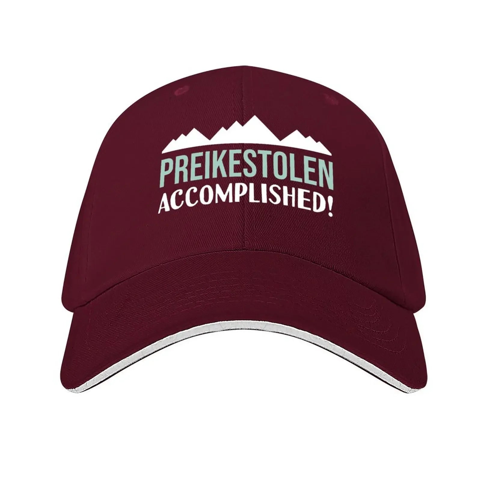 Preikestolen Accomplished Hiking In Norway The Pulpit Rock souvenir Baseball Cap Luxury Man Hat Golf Hat Man Men Women's