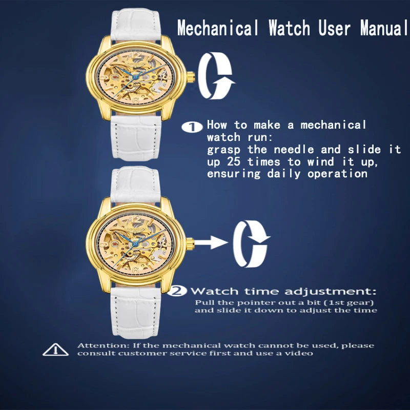 Women automatic watch fashion cute mechanical wristwatches dainty elegant waterproof luxury gifts for girlfriend watch！