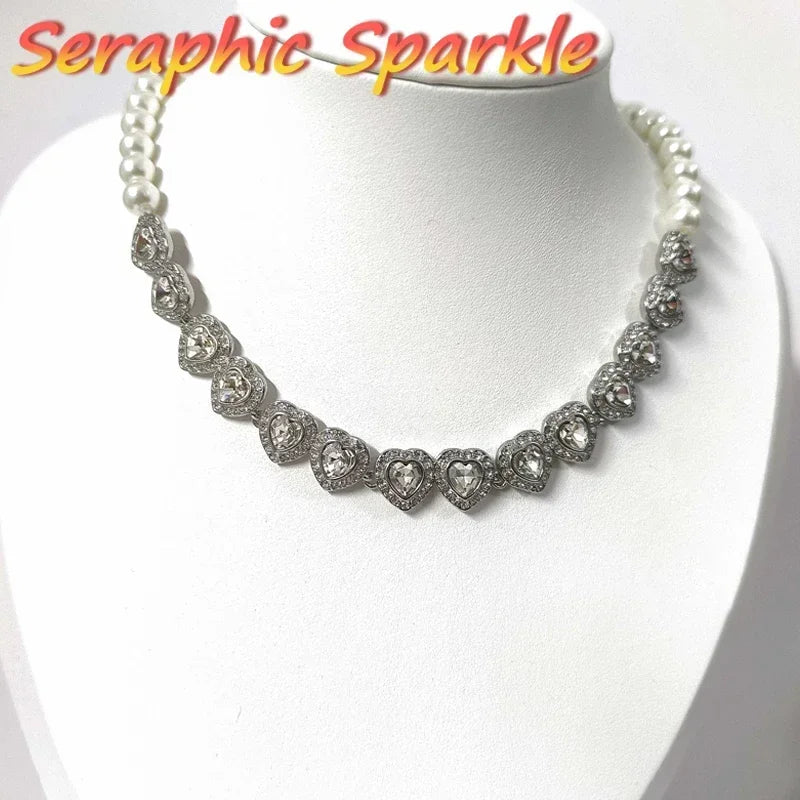 Good Brand Silver Color Ariana Grande Tennis Necklace Women Romantic Luxury Gift Jewelry Set Jewelry Sets 925 sterling silver - Madeinsea©