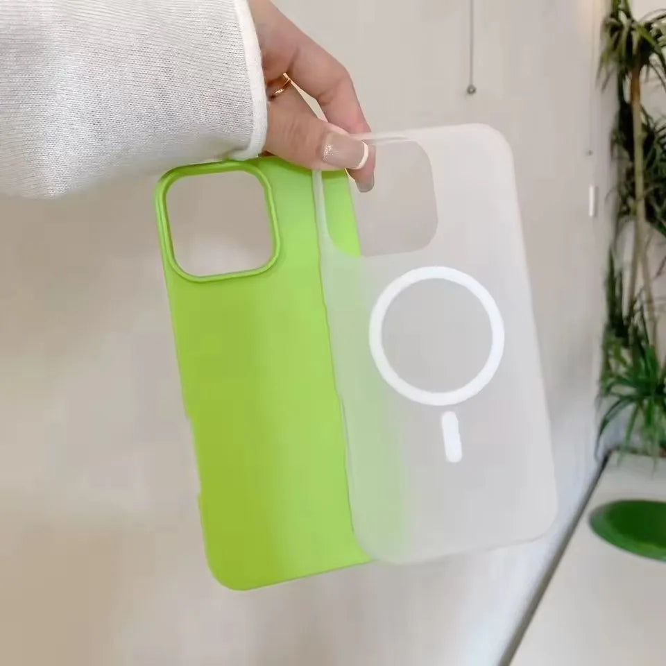 Luxury 2 IN 1 Candy Color Magnetic Phone Case For Samsung S25 Ultra S24 FE S23 Plus S25 Edge Cases Magsafe Wireless Charge Cover - Madeinsea©