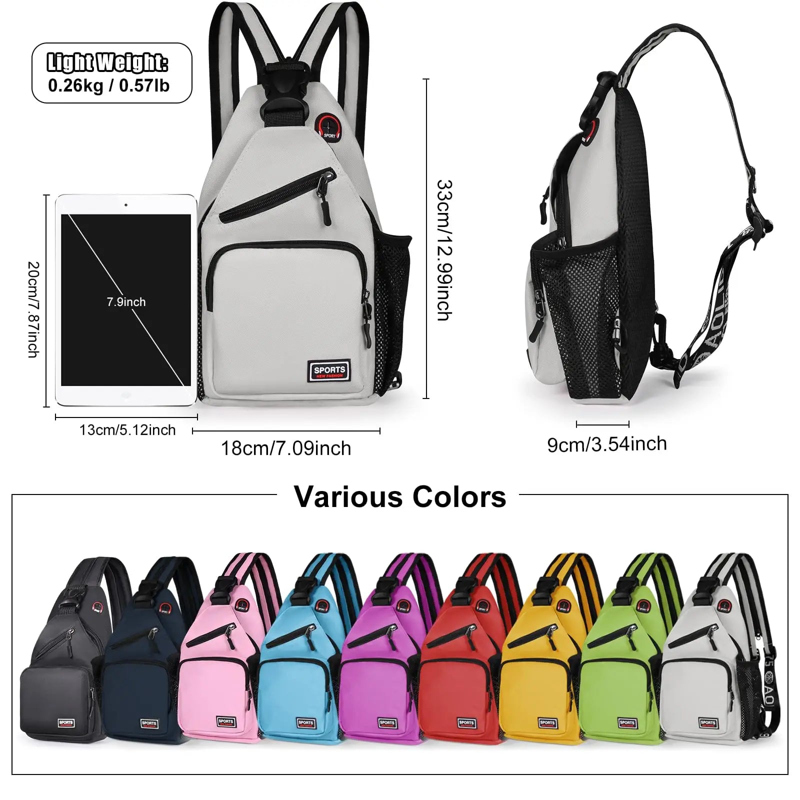 Geestock Convertible Backpack 2 in1 Small Sling Backpack for Women Crossbody Daily Bag Waterproof Chest Bag for Travel Hiking