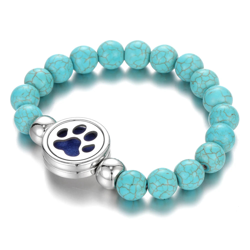 Aromatherapy Beaded Bracelet Aroma Jewelry Essential Oil Bracelet Elastic Beads Bracelet Perfume Aroma Diffuser Locket Bracelets - Madeinsea©
