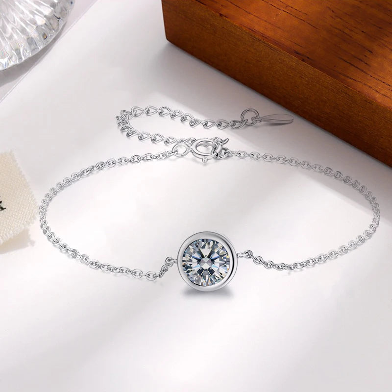 WOSTU 925 Sterling Silver Hot Selling Stacked Chain Bracelets For Women, Butterfly Heart Cross Clover Wrist Link Girl Party Gift