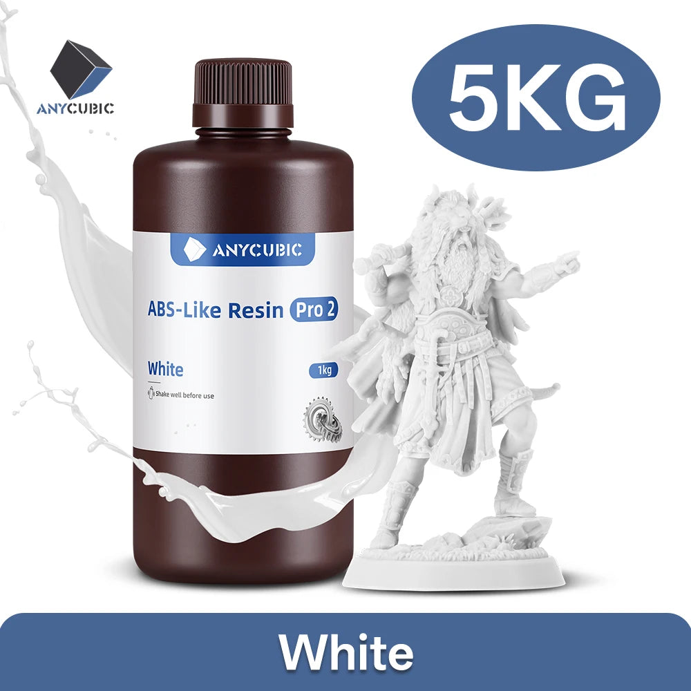 Newest Anycubic ABS-Like+ Resin Pro 2 Rapid UV Curing 405nm Standard Photopolymer Resin ABS 3D Resin High Precision for LCD