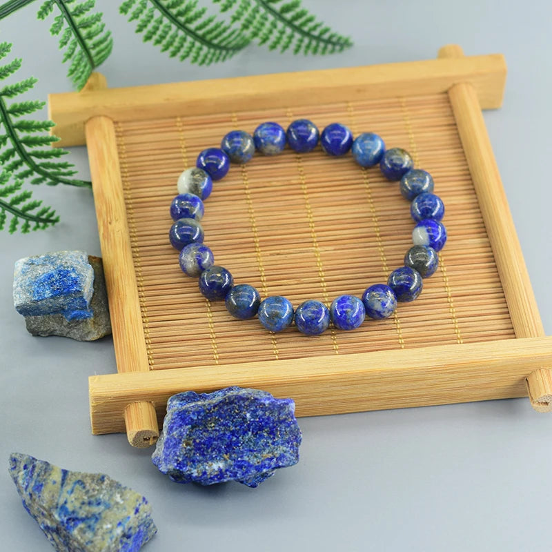 Natural Lapis Lazuli Stone Beads Bracelets - Madeinsea©