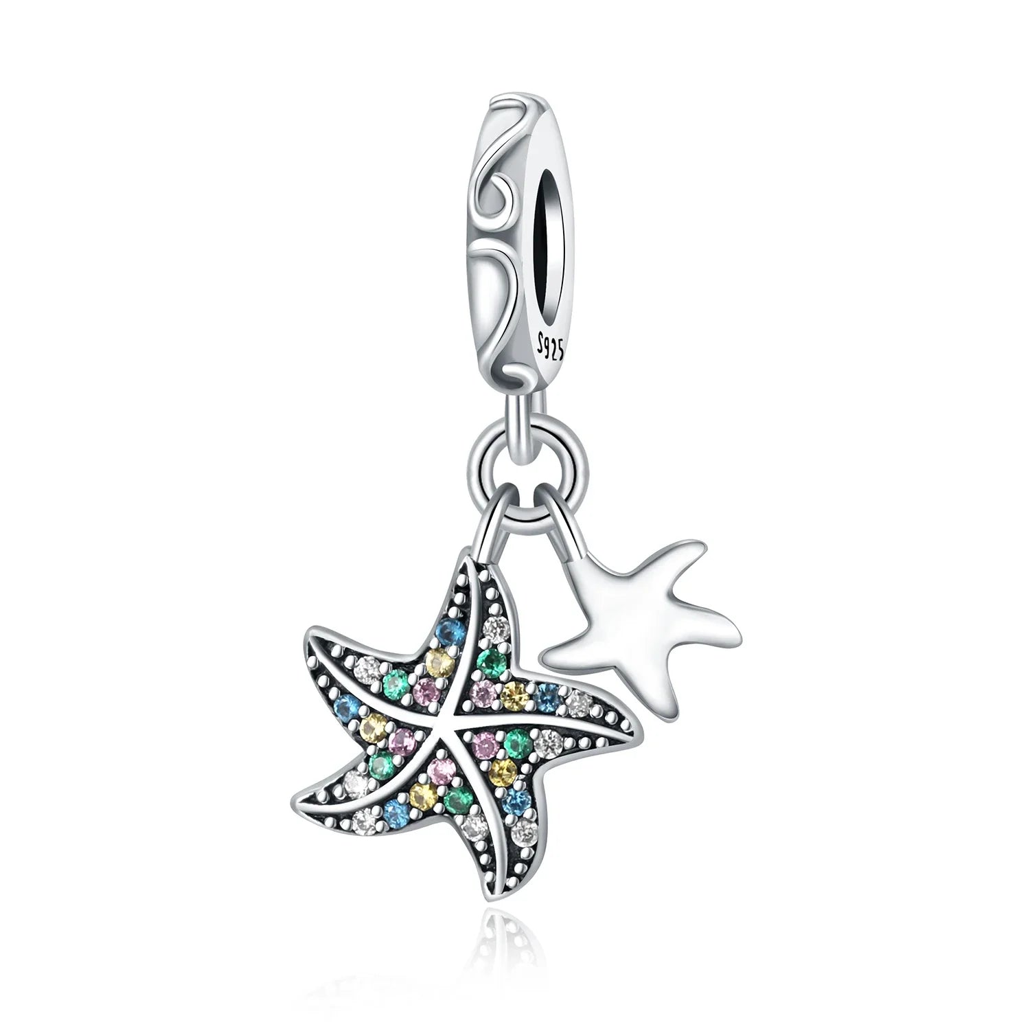 Summer 925 Sterling Silver Sea Mermaid Shell Charm Pendant Beads Fit Charms  Original Bracelet for Women Jewelry Making