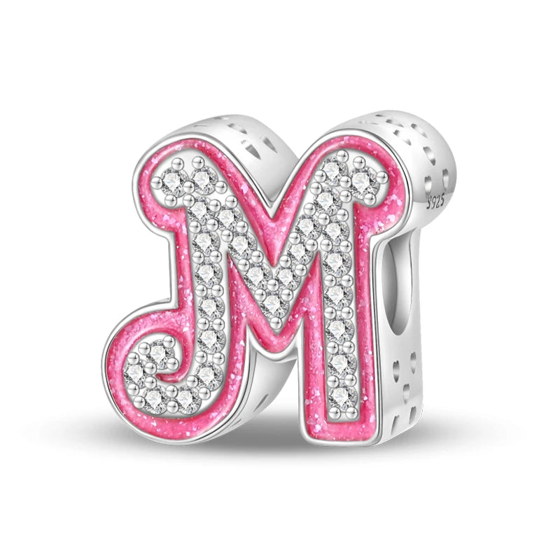 Hot Sale Charms Beads 925 Sterling Silver Pink Perfume Bottle Letter Luminous Firefly Tarot Card Beads Fit DIY Bracelets Jewelry - Madeinsea©