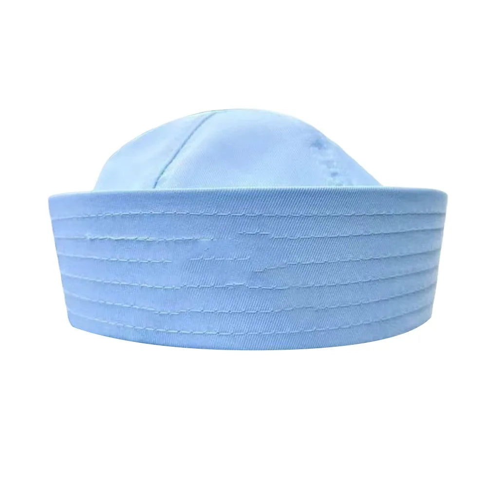 New Cotton Sailor Hat Soft Solid Color Beret Brimless Marine Cap Party