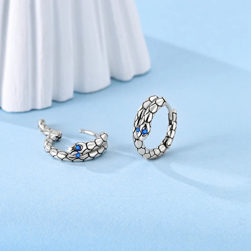 Simple Original 100% 925 Sterling Silver Sparkling Zircon Star Flower Double Hoop Earrings For Women Wedding Engagement Jewelry