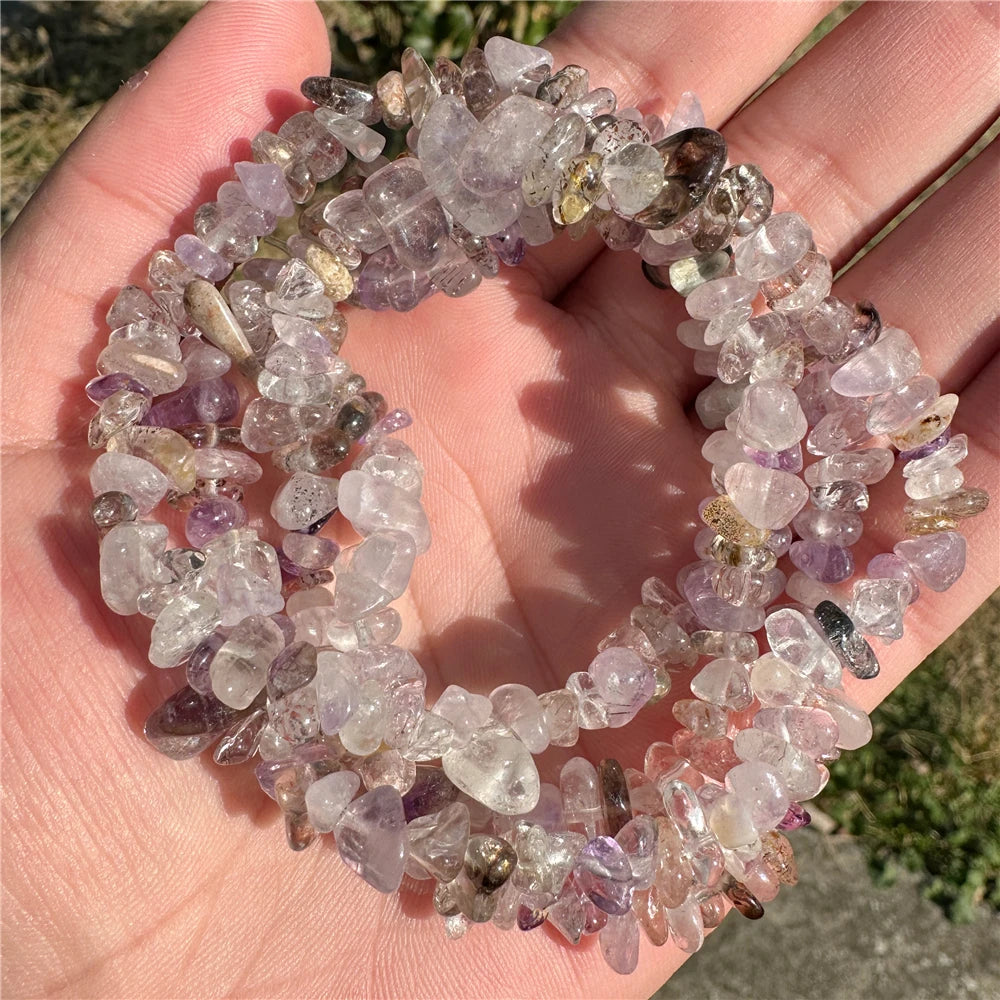 5-8mm Natural Blue Moonstone Beads White Cat Eye Crystals Opal Stone Loose Bead For Jewelry Making DIY Necklace Bracelet Rings