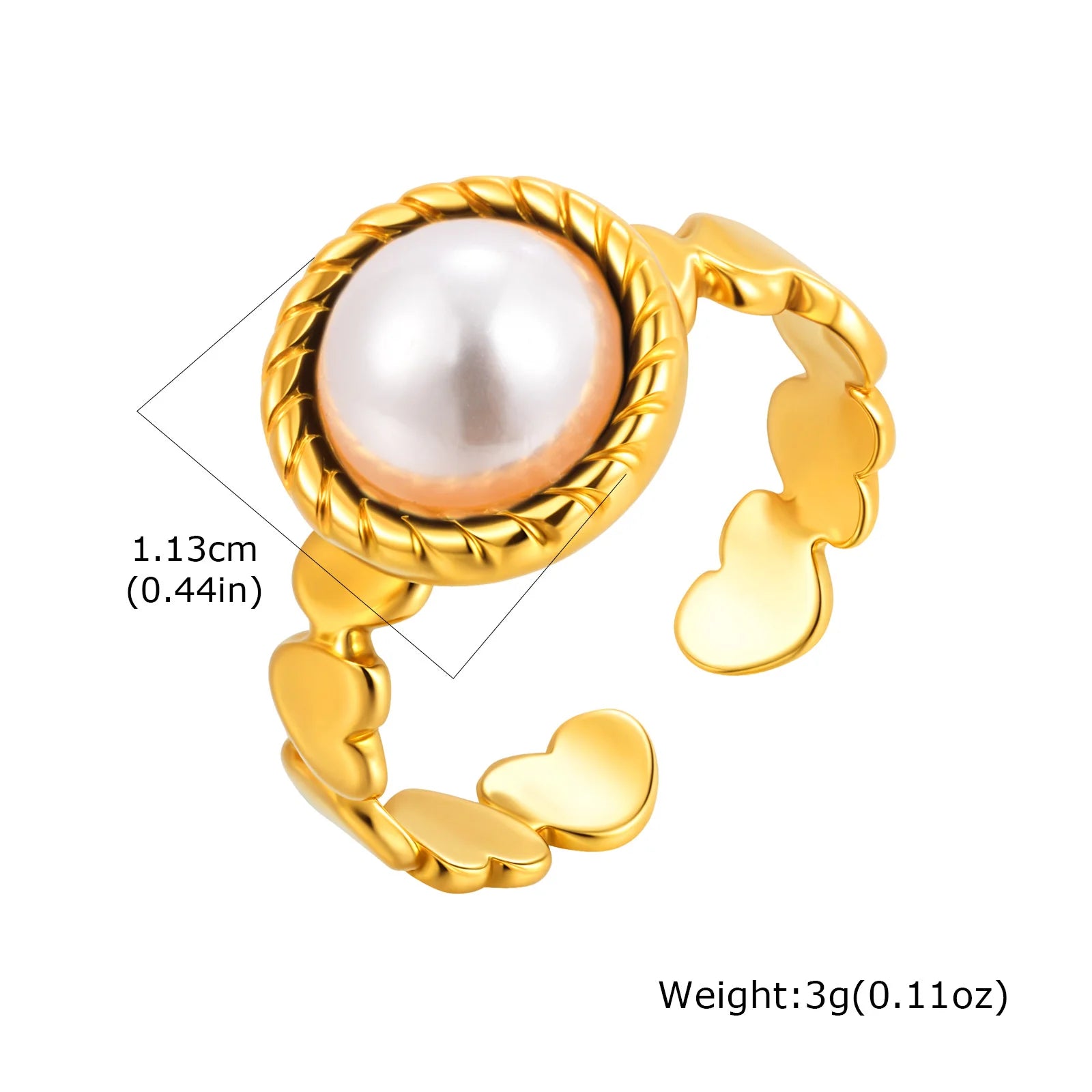 Vnox Vintage Luxury Geometric Open Rings,Natural Stone Stainless Steel Charm Jewelry For Women,Fashion Rings Finger Accessories