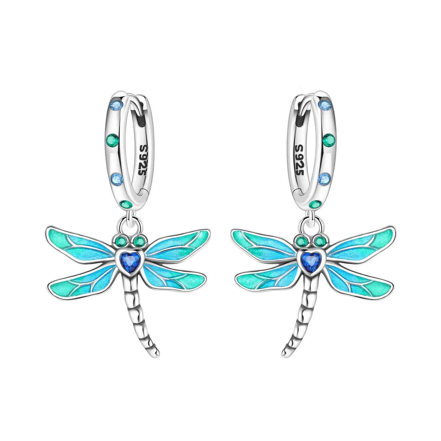 PANPOKI 925 Sterling Silver Bee Insect Earrings Original Jewelry Drop Earrings Jewelry Party Anniversary Trendy Gifts