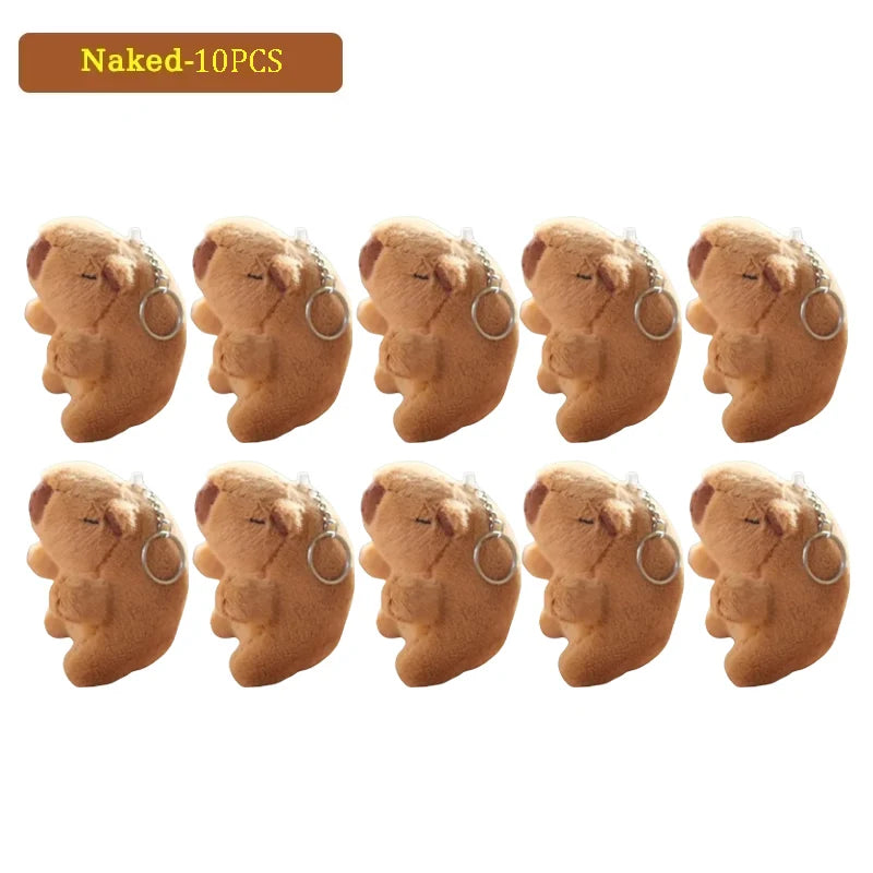1-20PCS Water Dolphin Cotton Red Lovely Cute Creative Cute Capybara Pendant Plush Toy Doll Bag Charm Keychain Doll Doll Dolls