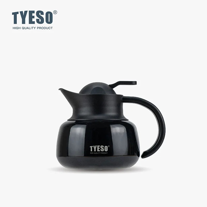 Tyeso Stainless Steel Tea Thermos Heat/Cold Retention Tea-Water Separation Infuser Large Capacity Teapots For Coffee Travel Gift