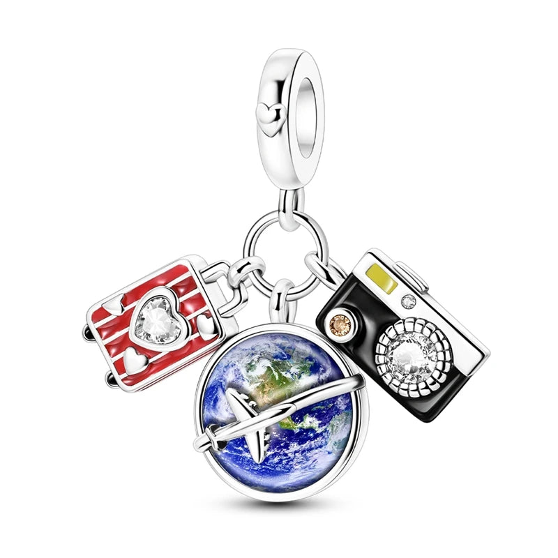 2024 neue 925 Sterling Silber Charms Perlen Fit Original Armband Halskette Charme DIY Schmuck Für Frauen Geschenk