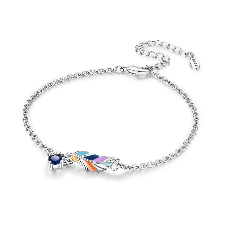 Trendy Bracelet For Women 925 Silver Sparkling Lucky Infinite Symbol Sakura Sunflower Butterfly Pendant Bracelet Wedding Jewelry