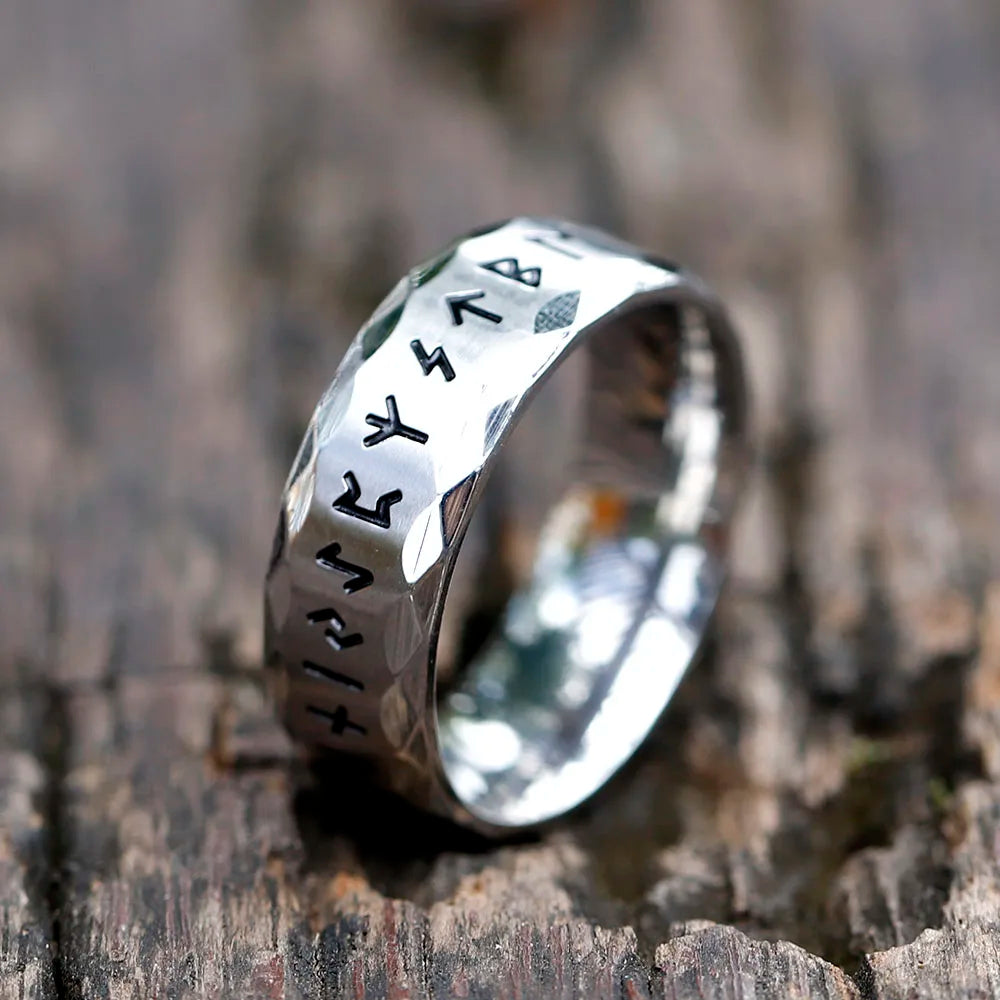Madeinsea© - Stainless Steel Viking Rune Ring