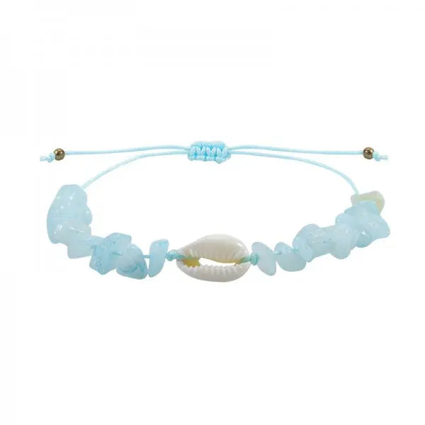 Bohemian Sea Shell Beads Bracelets For Women Handmade Irregular Stone Beaded Bangles Beach Party Friendship Jewelry Gift