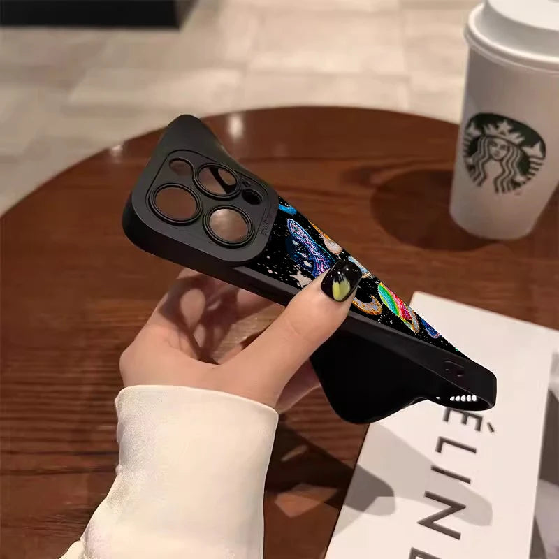 Colorful Braided Planet Hand-Painted Case for Xiaomi Mi 11 Lite 5G 14 13T 13 12T 12 Poco F6 F5 X6 X5 X3 M6 Pro Shockproof Cover