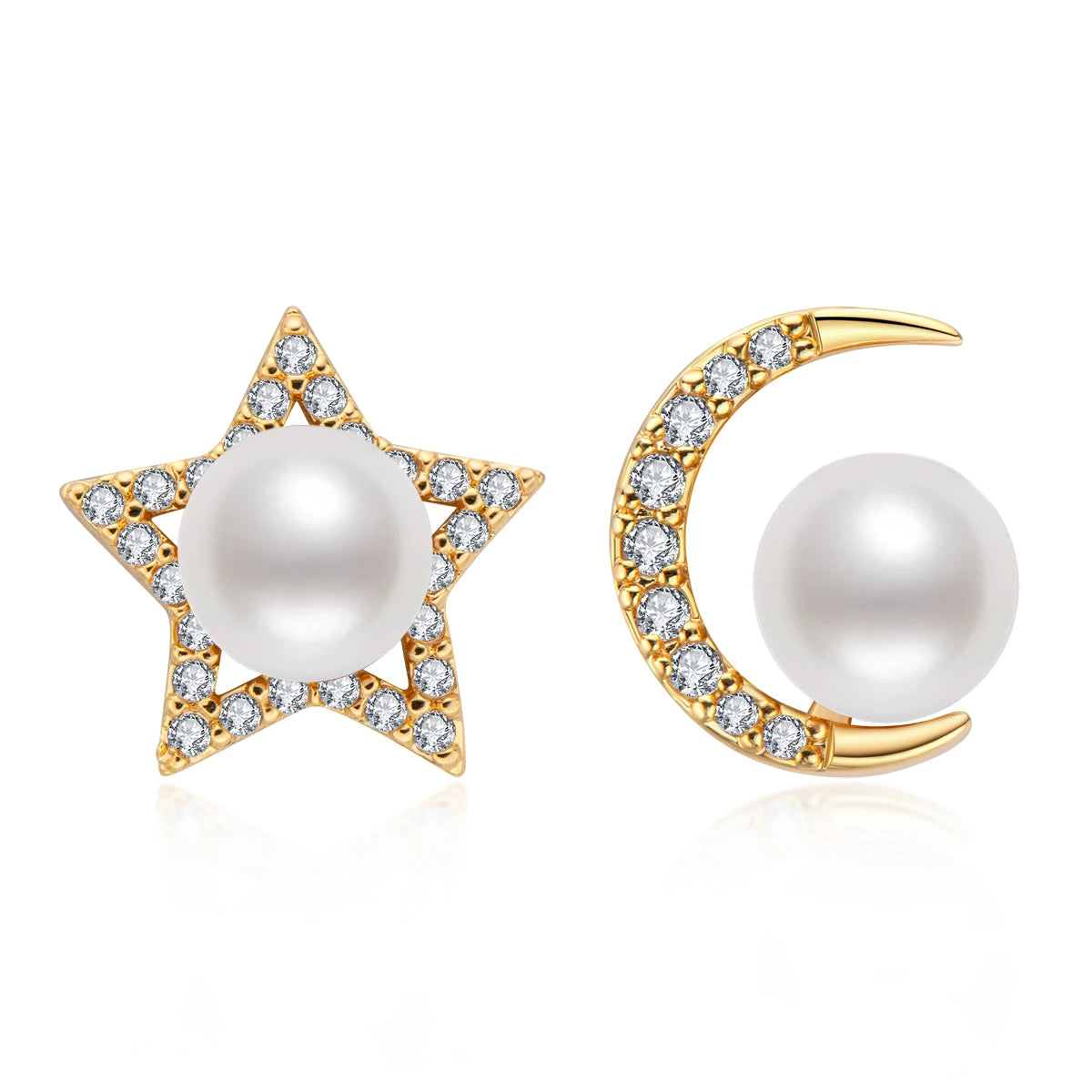 OXTAO 14K Gold Filled 6-6.5mm Natural Cultured Freshwater Pearl Earrings for Women Quality Stud Pearl Earrings Gifts Anniversary